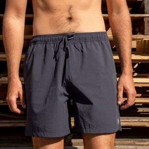 Mollusk Stretch Vacation Trunks - Navy - Large - 6" inseam